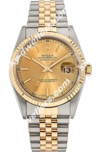 Rolex Datejust Yellow Gold and Stainless Steel Automatic 16233