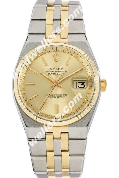 Rolex Datejust Circa 1977 Yellow Gold and Stainless Steel 1630/3