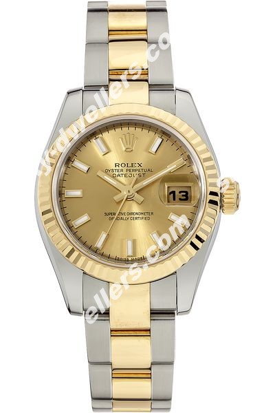 Rolex Datejust Yellow Gold and Stainless Steel Automatic 179173