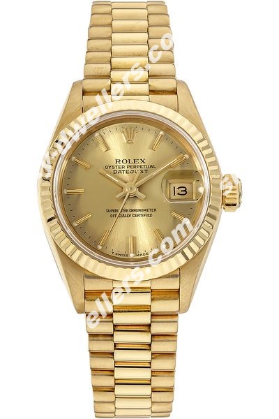 Rolex Datejust Circa 1987 Yellow Gold Automatic 69178