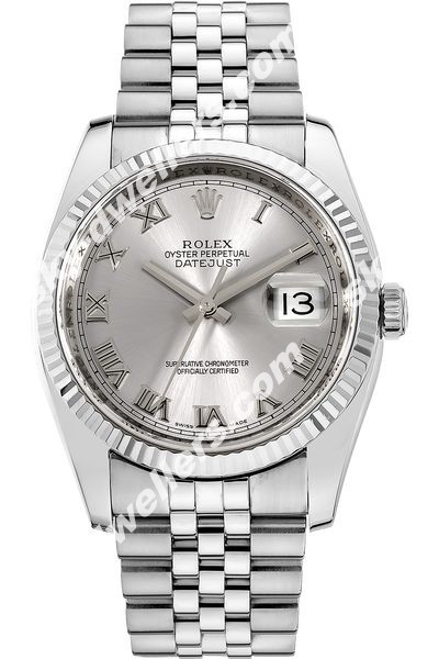 Rolex Datejust White Gold and Stainless Steel Automatic 116234