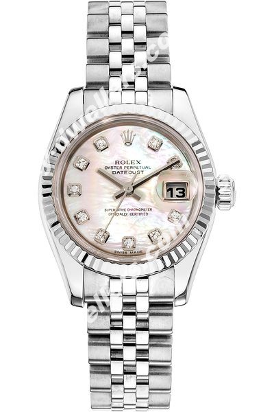 Rolex Datejust White Gold and Stainless Steel Automatic 179174