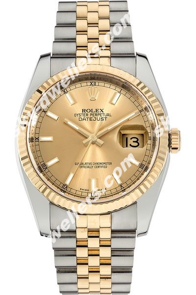 Rolex Datejust Yellow Gold and Stainless Steel Automatic 116233