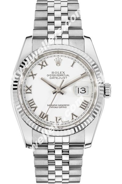 Rolex Datejust White Gold and Stainless Steel Automatic 116234