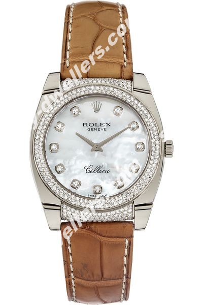 Rolex Cellini Cestello White Gold Quartz 6321/9