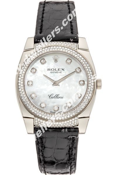 Rolex Cellini Cestello White Gold Quartz 6321/9