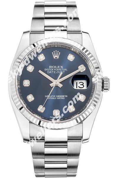 Rolex Datejust White Gold and Stainless Steel Automatic 116234