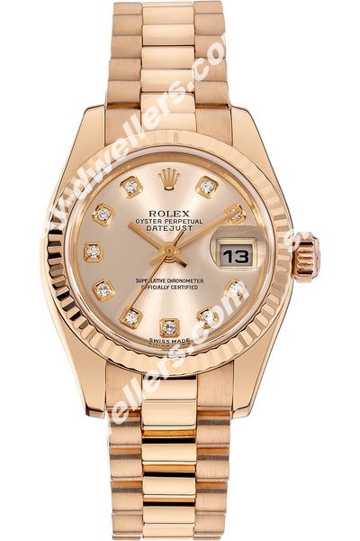 Rolex Datejust Rose Gold Automatic 179175