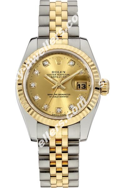 Rolex Datejust Yellow Gold and Stainless Steel Automatic 179173