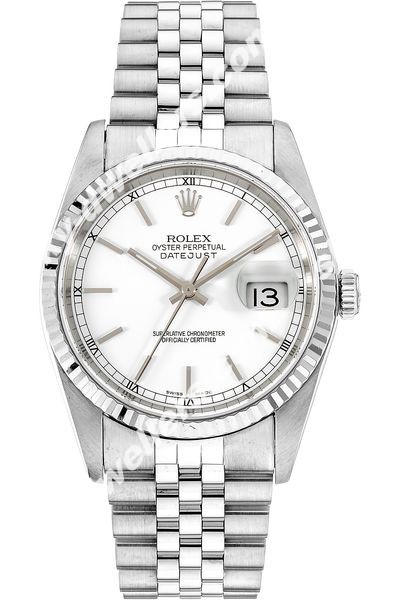 Rolex Datejust Circa 1987 White Gold and Stainless Steel Automatic 16234