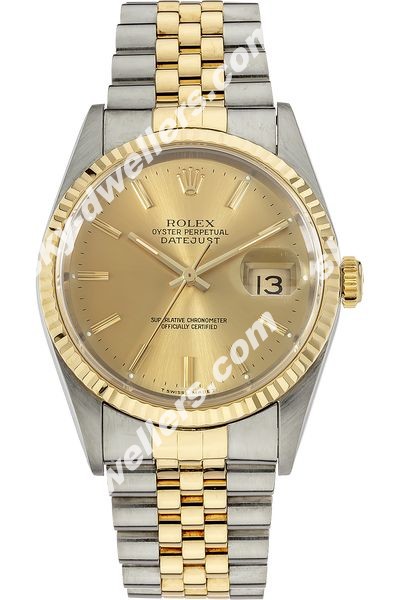 Rolex Datejust Yellow Gold and Stainless Steel Automatic 16233