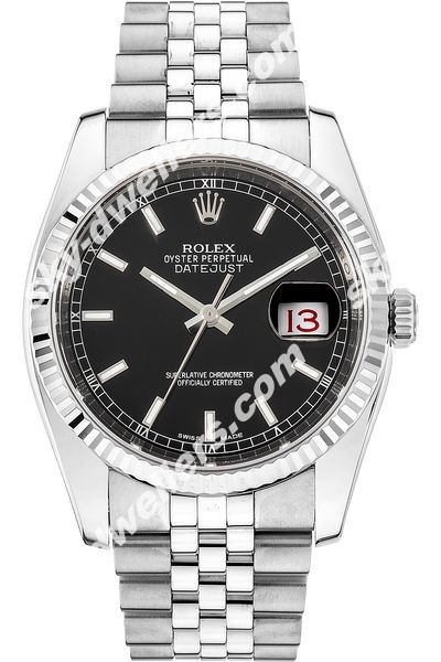 Rolex Datejust White Gold and Stainless Steel Automatic 116234