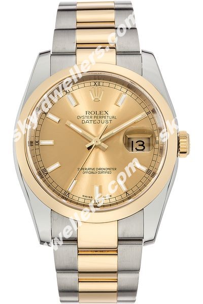 Rolex Datejust Yellow Gold and Stainless Steel Automatic 116203