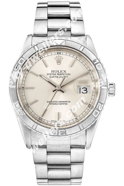 Rolex Datejust Turn-O-Graph White Gold and Stainless Steel Automatic 16264