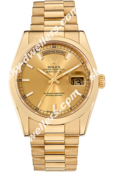 Rolex Day-Date Yellow Gold Automatic 118208