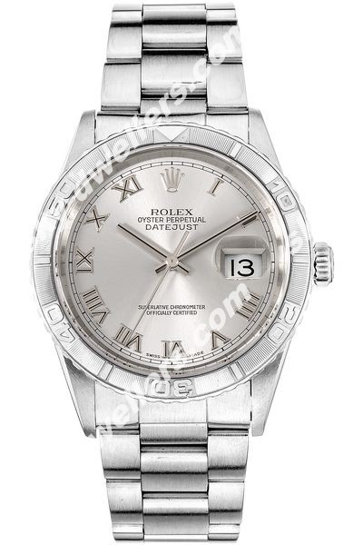 Rolex Datejust Turn-O-Graph White Gold and Stainless Steel Automatic 16264