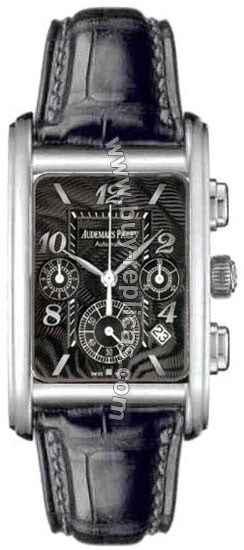 Audemars Piguet Edward Piguet 18kt White Gold Black Mens Watch 25987BC.OO.D002CR.01