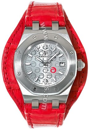 Audemars Piguet Royal Oak Steel Red Ladies Watch 67610ST.OO.D062CR.01