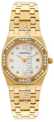 Audemars Piguet Royal Oak Diamond 18kt Yellow Gold Ladies Watch 67371BA.ZZ.1120BA.03