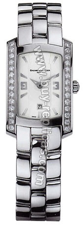 Baume and Mercier Hampton Milleis Diamond Steel Ladies Watch 8513