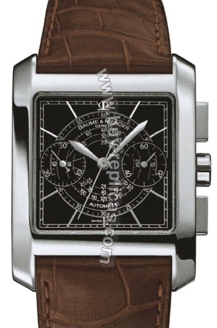 Baume and Mercier Hampton Classic Square Chronograph Mens Watch 8608