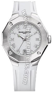 Baume and Mercier Riviera White Mens Watch 8702