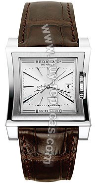 Bedat No. 1 Steel Brown Leather Mens Watch 114.010.610