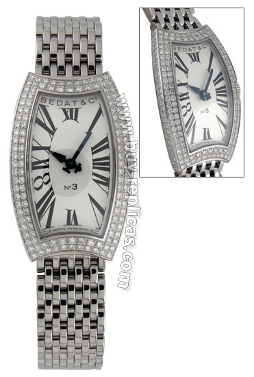 Bedat No. 3 Diamond Steel Ladies Watch 384.051.600