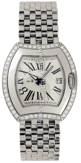 Bedat No. 3 Diamond Steel Ladies Watch 334.041.101