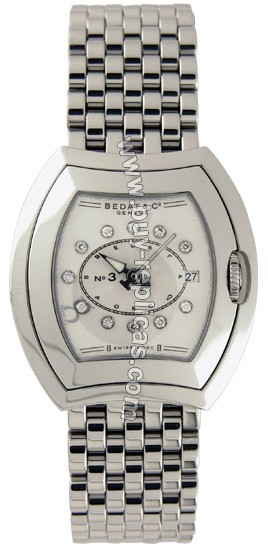 Bedat No. 3 Diamond Steel Ladies Watch 334.011.109