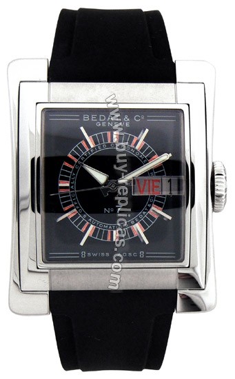 Bedat No. 7 Steel Black Rubber Mens Watch 797.010.328