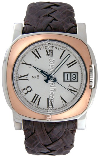 Bedat No. 8 Steel and Pink Gold Mens Watch 888.078.100