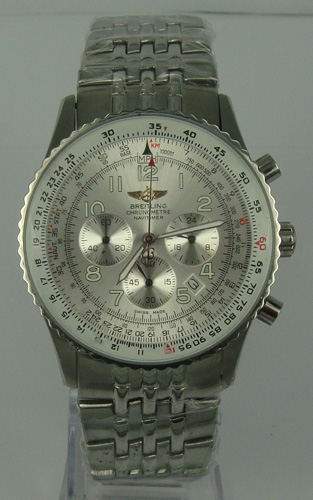 Breitling Navitimer Steel Sliver Mens Watch