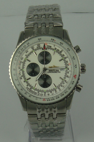 Breitling Navitimer Steel White Mens Watch