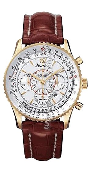 Breitling Navitimer Montbrillant 18kt Rose Gold Brown Mens Watch H4133012-G1-424