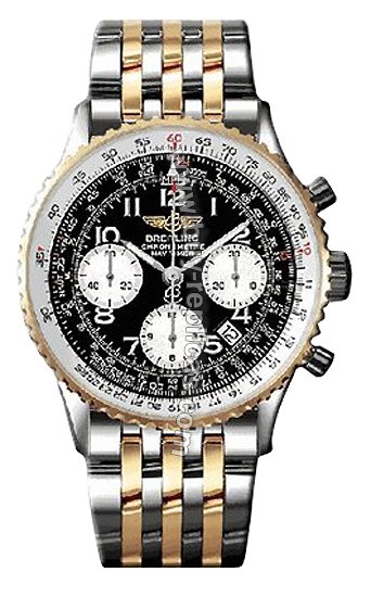 Breitling Navitimer 18kt Yellow Gold Steel Mens Watch D2332212-C5-404