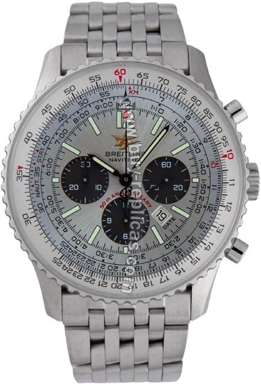 Breitling Navitimer Special Edition Steel Grey Dial Mens Watch A4132213-E5