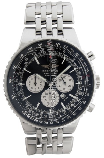 Breitling Navitimer Heritage Steel Black Mens Watch A3535024-B5-430A