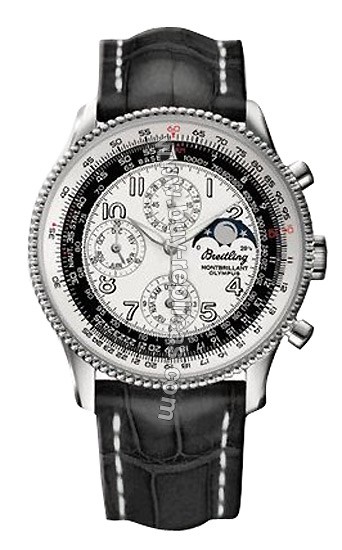 Breitling Navitimer Montbrilliant Olympus Steel Black Mens Watch A1935012-G5-429