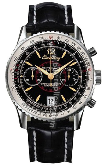 Breitling Navitimer Montbrillant Limited Edition Steel Black Mens Watch A4833012-B7-8330