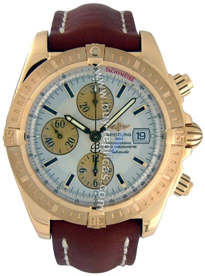 Breitling Windrider Chronomat Evolution 18kt Yellow Gold Mens Watch K1335611-G5-439X