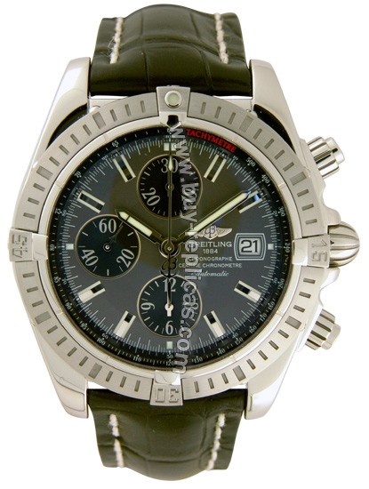 Breitling Windrider Chronomat Evolution Steel Grey Mens Watch A1335611-F5-743P