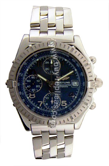 Breitling Windrider Chronomat Evolution Steel Blue Mens Watch A1335212-C5