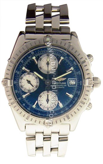 Breitling Windrider Chronomat Evolution Steel Blue Mens Watch A13352111-C5