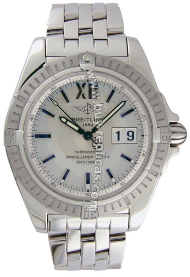 Breitling Windrider Cockpit Steel Mens Watch A4935011-G5-361A