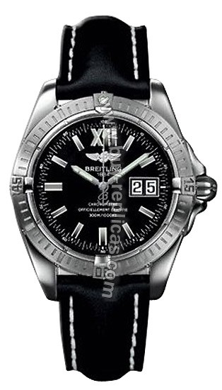 Breitling Windrider Cockpit Steel Black Mens Watch A4935011-B7-471