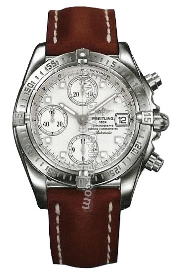 Breitling Windrider Chrono Cockpit Steel Brown Mens Watch A1335812-G5-165