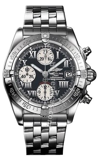 Breitling Windrider Chrono Cockpit Steel Black Mens Watch A1335812-B7-481