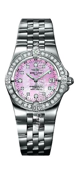 Breitling Windrider Starliner Diamond Pink Mother-of-pearl Ladies Watch A7134053-K5-515