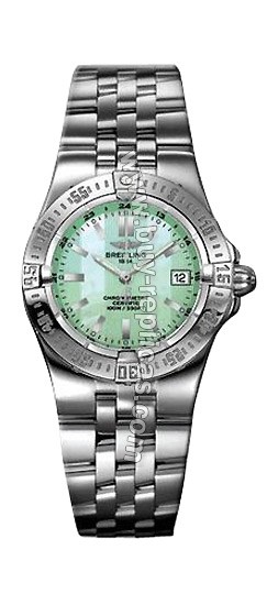 Breitling Windrider Starliner Green Mother-of-pearl Ladies Watch A7134012-L5-513